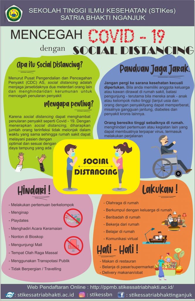 Mari menerapkan “SOCIAL DISTANCING” untuk mencegah penyebaran COVID-19